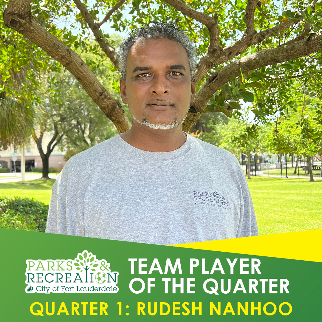 Photo of Rudesh Nanhoo, Team Player of the Quarter.