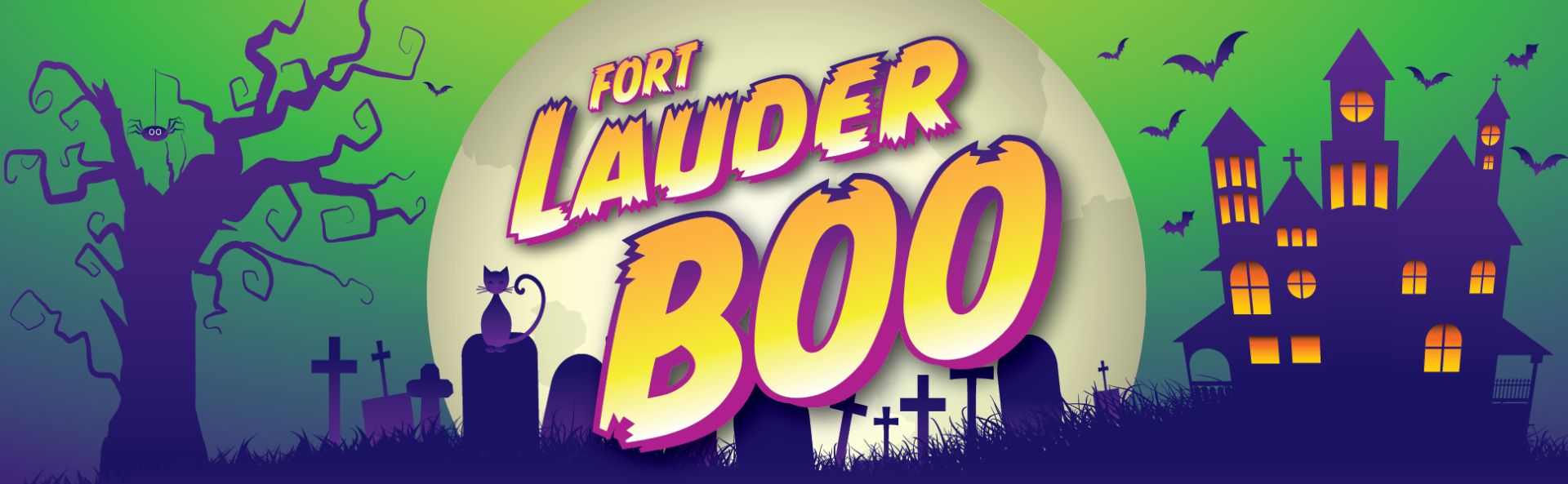 Fort LauderBOO Logo Web Banner