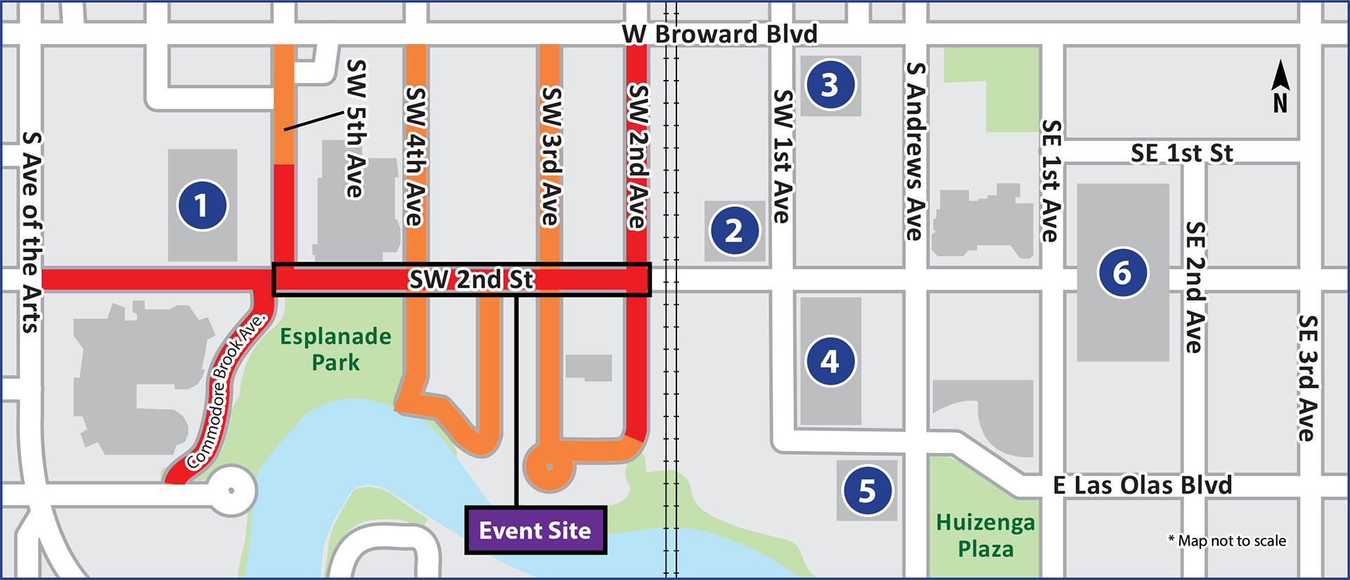 Downtown Countdown Parking Map